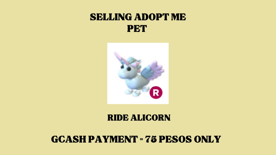 RIDE ALICORN ADOPT ME, Video Gaming, Gaming Accessories, InGame