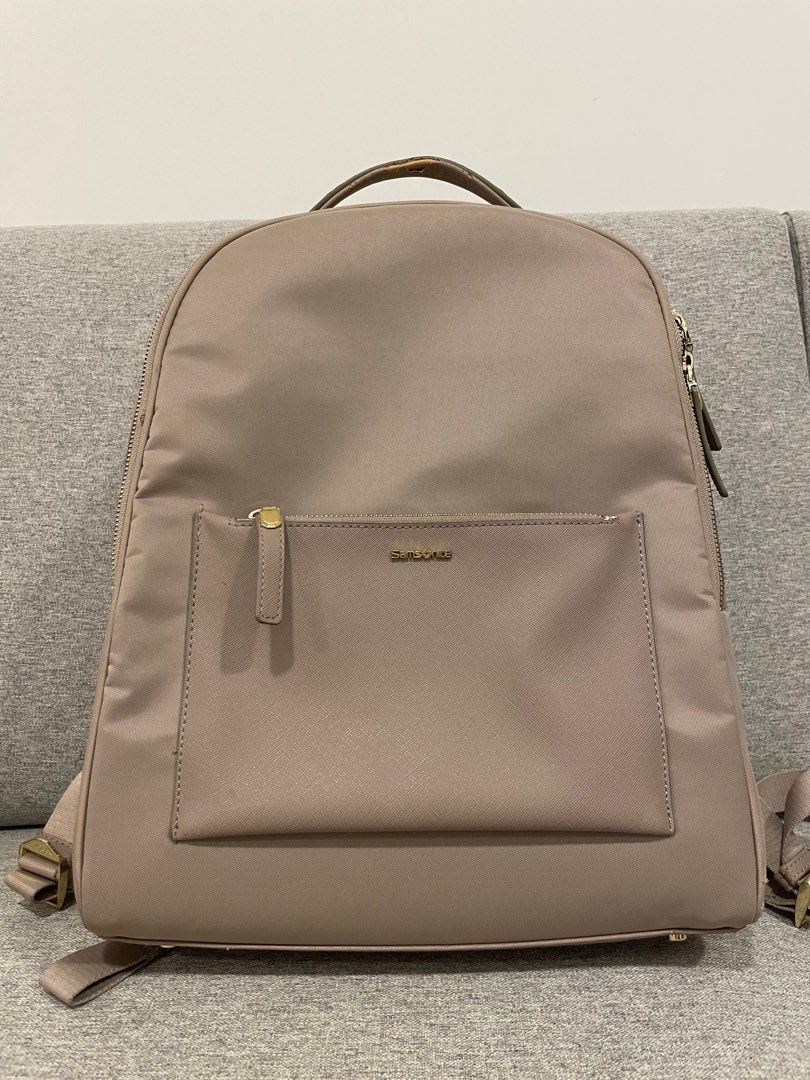 Samsonite rose gold backpack on sale