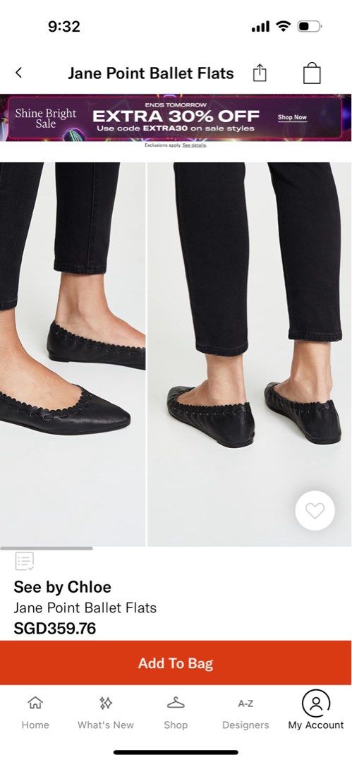 see by chloe jane point ballet flats
