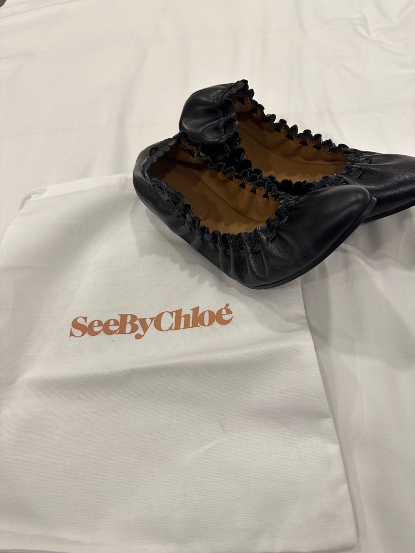 see by chloe jane pointed ballet flats