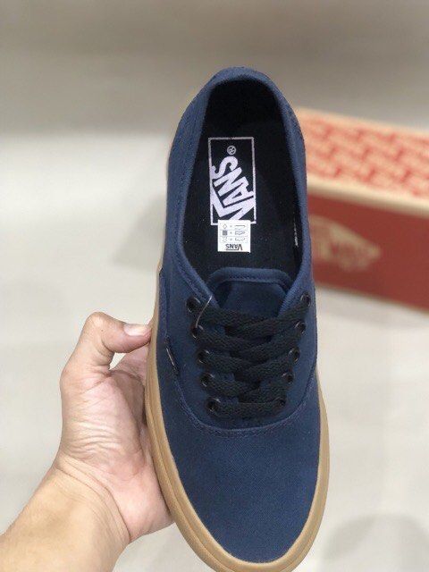 Sepatu Vans Authentic Mono Navy Gum Premium Quality Made In China