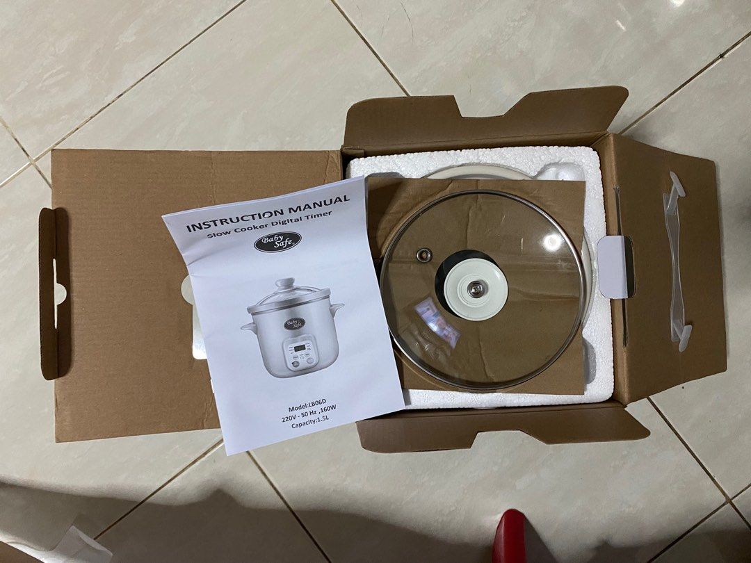 Slow Cooker Baby Safe Digital Timer 1,5L , Babies & Kids, Nursing