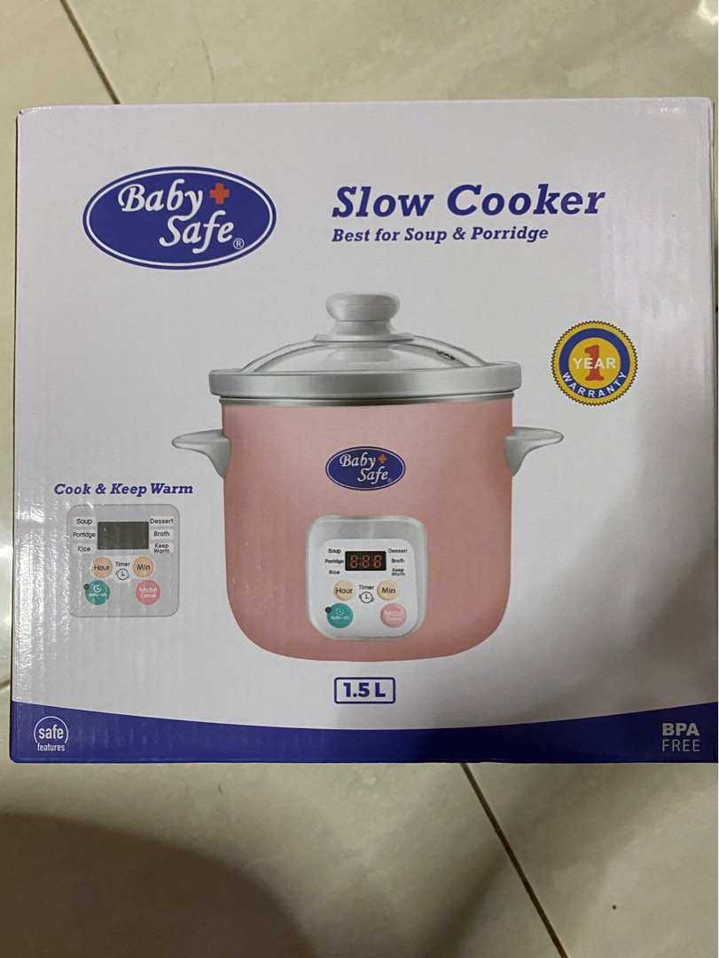 Slow Cooker Baby Safe Digital Timer 1,5L , Babies & Kids, Nursing & Feeding on Carousell