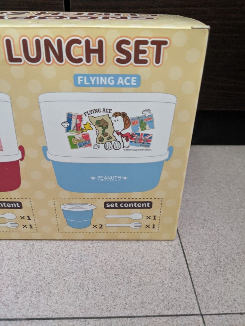Snoopy lunch box set, Furniture & Home Living, Kitchenware & Tableware