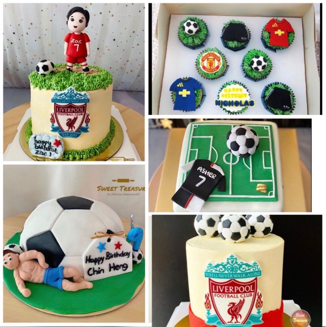 45 Awesome Football Birthday Cake Ideas : Football Shaped Manchester United  Cake