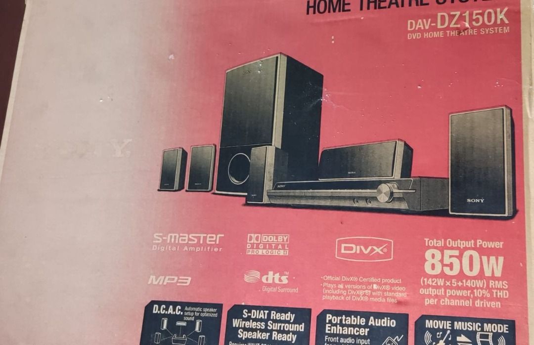 Sony Home Theater System DAVDZ150K, Audio, Soundbars, Speakers