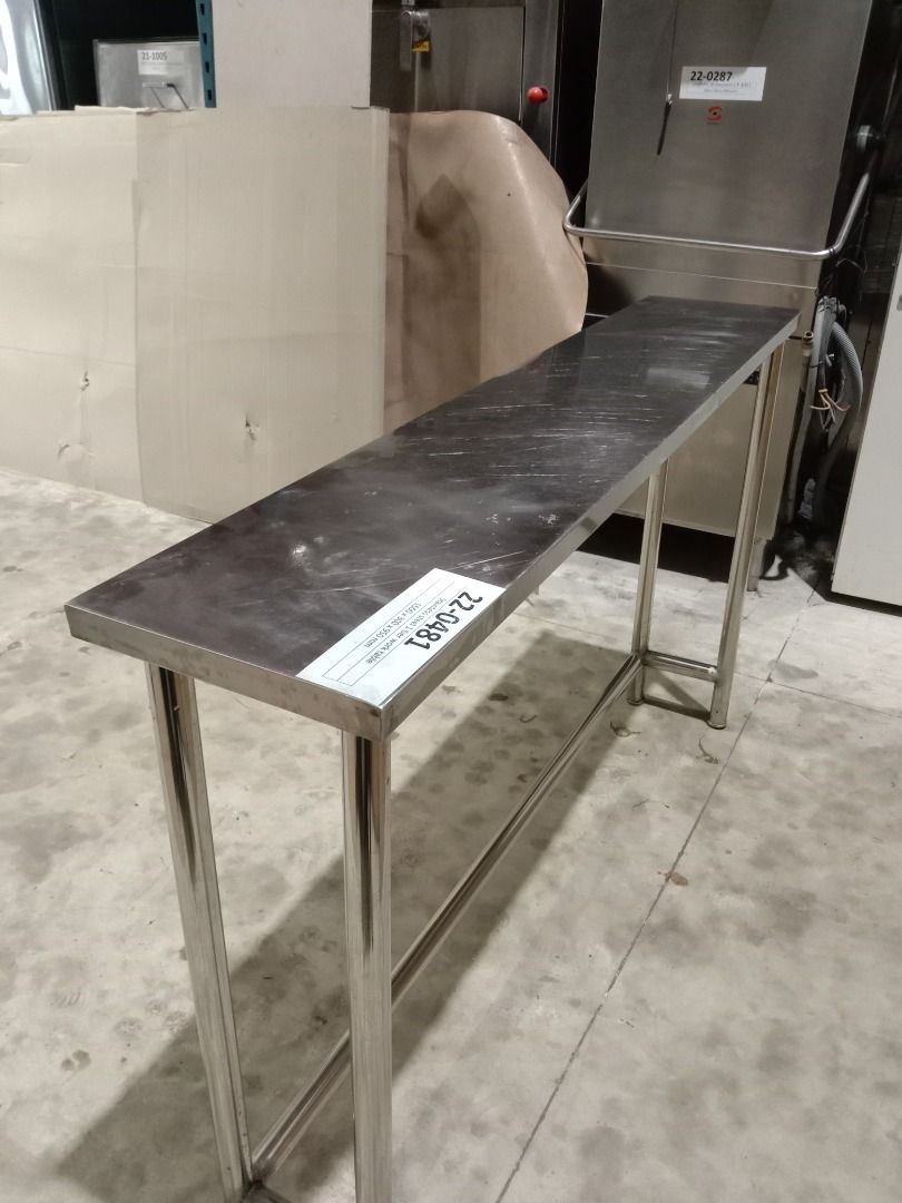 Stainless steel 1 tier work table, Furniture & Home Living, Kitchenware ...