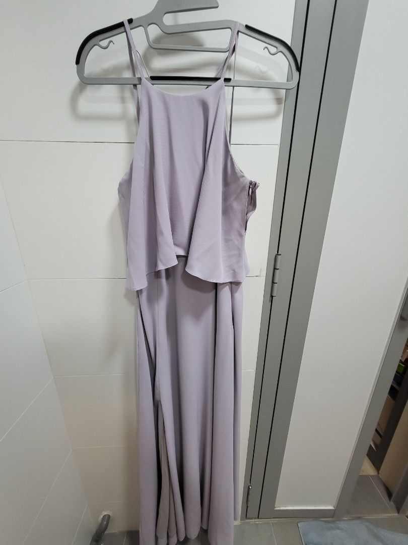 Purple grey hotsell dress