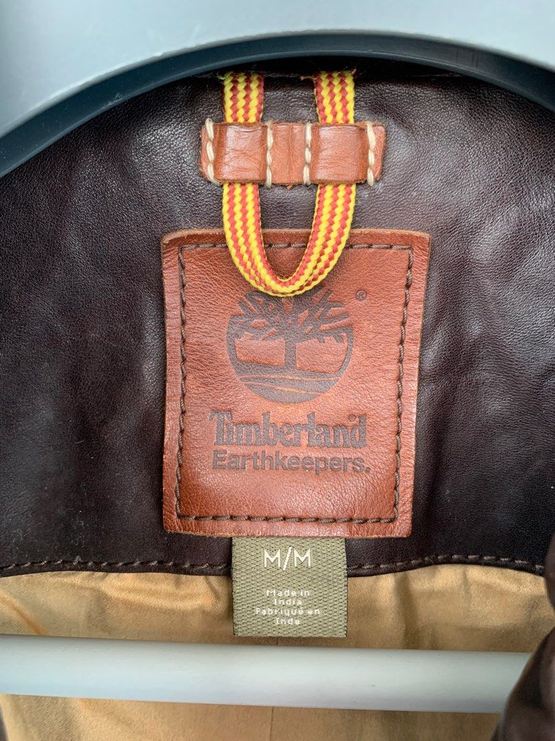 Timberland genuine leather jacket, Men's Fashion, Coats, Jackets and ...