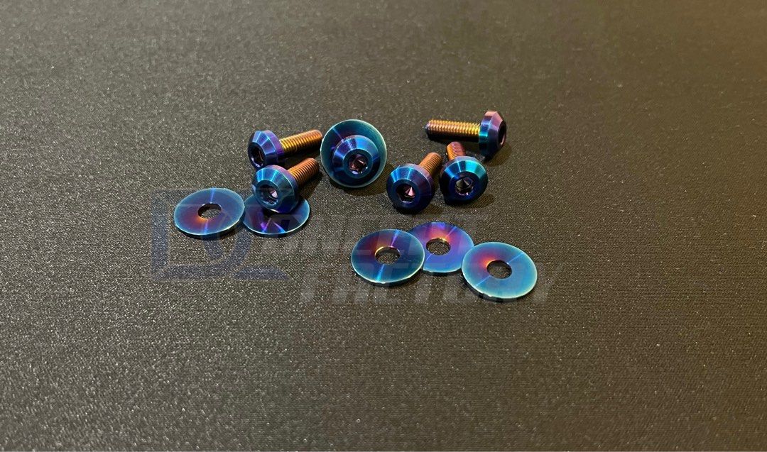 Titanium Fender Washer Kit (FT Hex Bolts), Car Accessories, Accessories