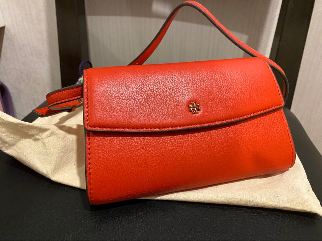 Authentic Tory Burch 78603 Bright Samba Gold Hardware Emerson Women's  Leather Cross-Body Bag, Luxury, Bags & Wallets on Carousell
