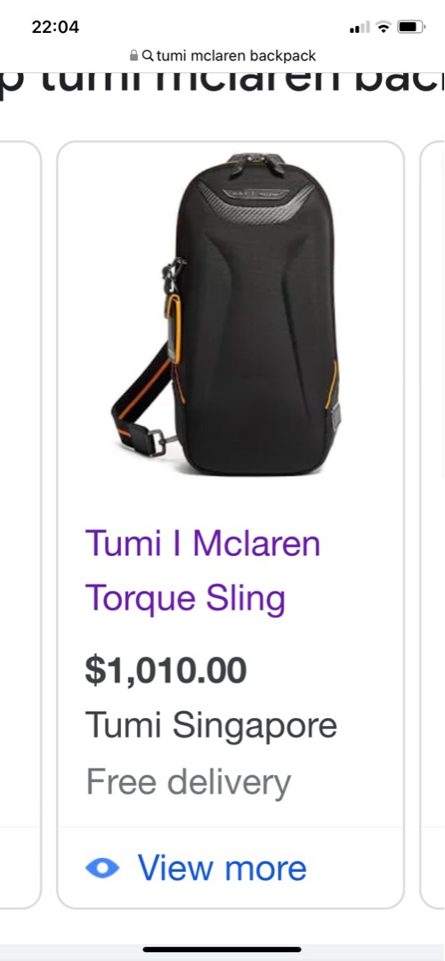 Sale!TUMI McLaren 「トルク」スリング ボディ - バッグ