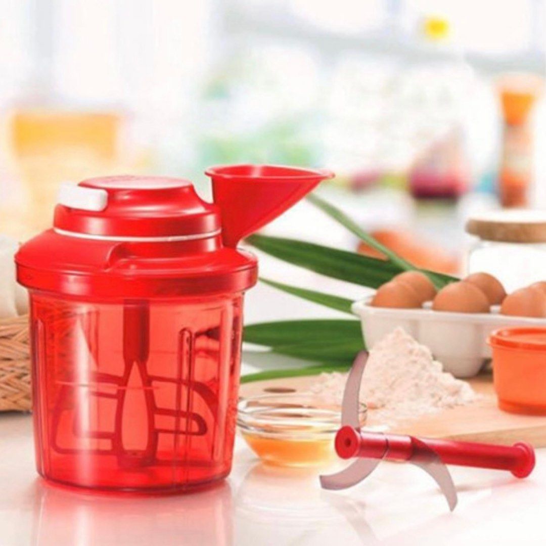 detaljeret Bule Specialisere Tupperware Extra Chef Red 1.35 Litres Food Processor, TV & Home Appliances,  Kitchen Appliances, Juicers, Blenders & Grinders on Carousell