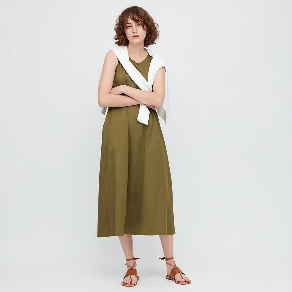 Uniqlo midi online dress