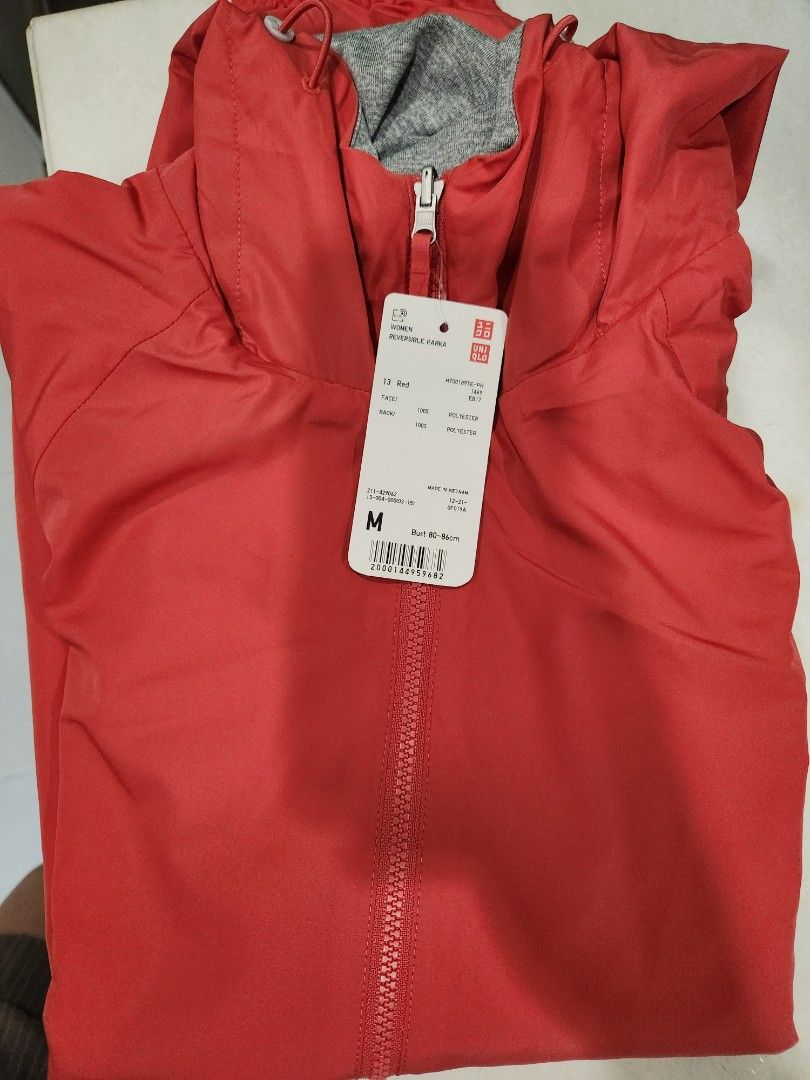 Uniqlo reversible smooth jacket parka, Women's Fashion, Coats, Jackets