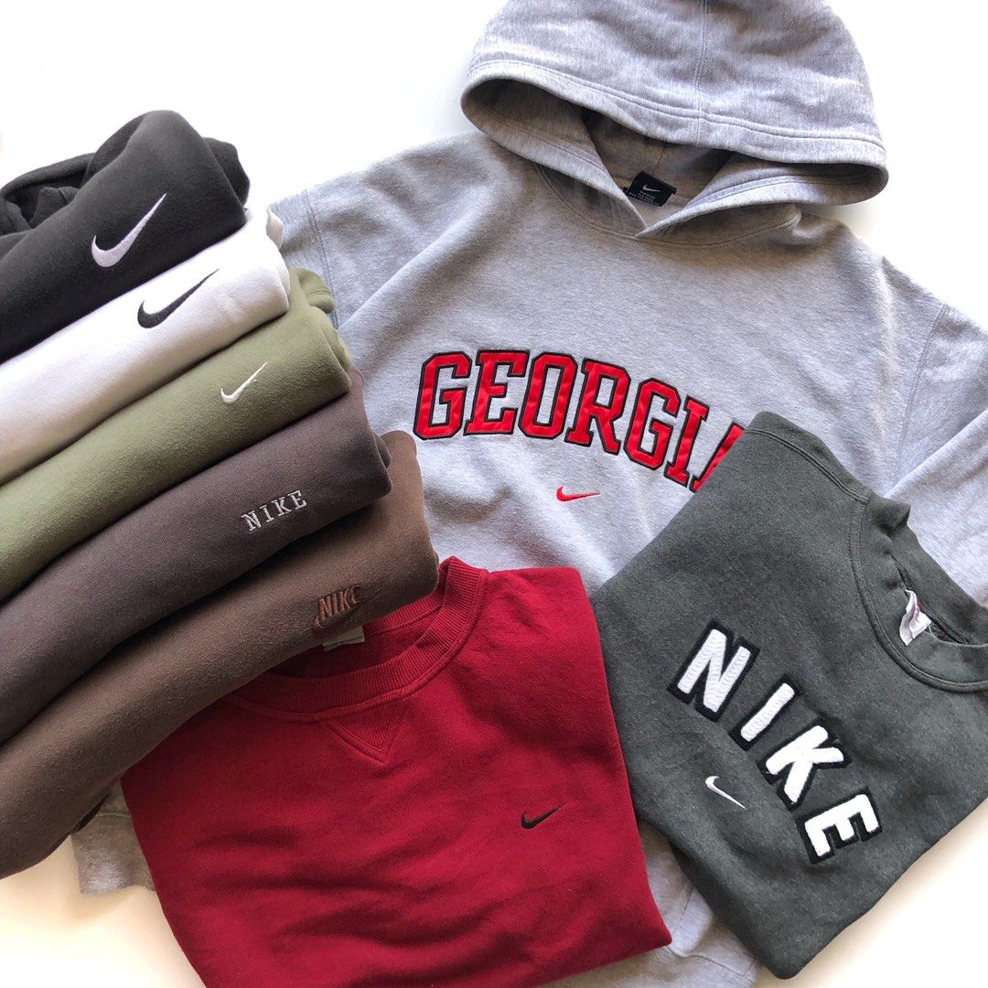 vintage nike sweater brown