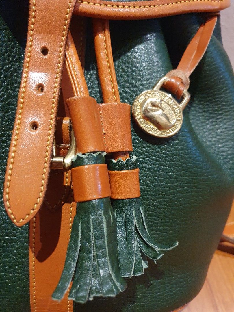 Vintage Dooney Bourke Backpack Rare Emerald Green