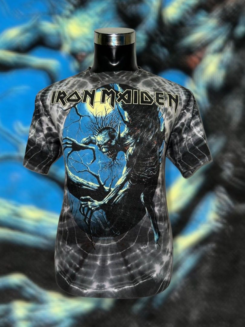 Vintage iron maiden tie dye symmetria