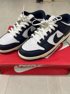 Nike SB Dunk Low Jeter Yankees Baseball Shoe Gray Navy Blue 309431-015 Size  13