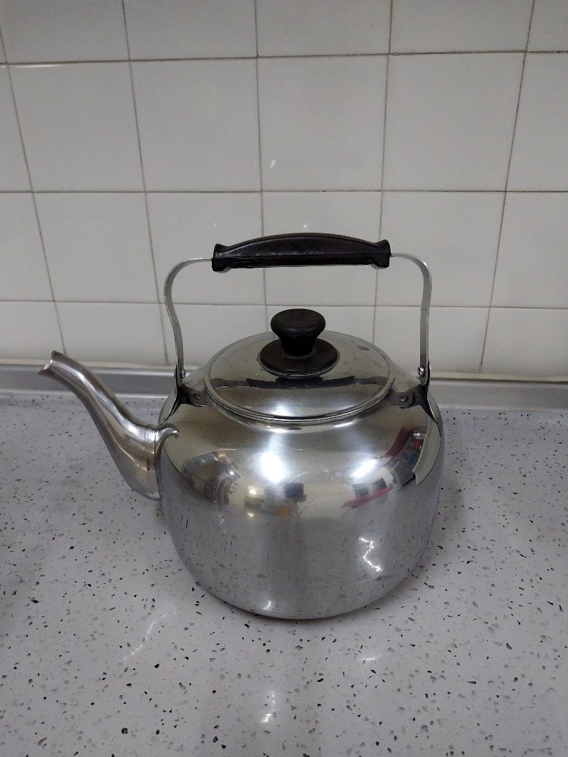 Vintage Tea Pot: Farberware 7020 Hot Water Kettle Stainless 