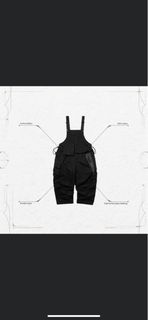 “VI-T6X” Multi-Pocket Utility Dungarees -shadow