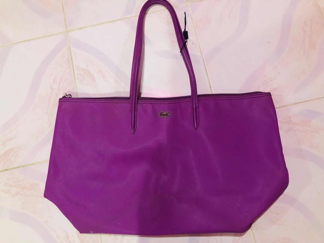 WELL LOVED ORIGINAL LACOSTE TOTE, Women's Fashion, Bags & Wallets