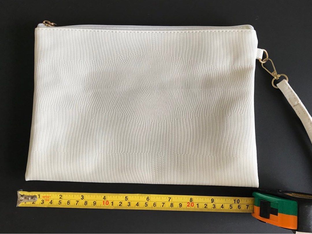 White envelope clutch bag shop