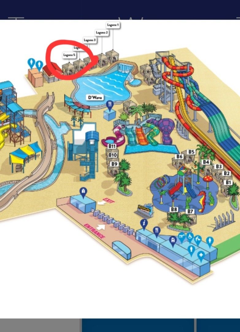 Wild wild wet cabana ticket, Tickets & Vouchers, Local Attractions