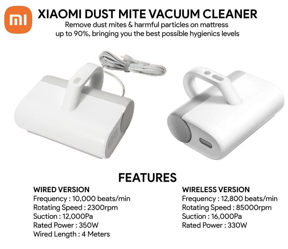 Xiaomi dust mite vacuum, TV & Home Appliances, Vacuum Cleaner