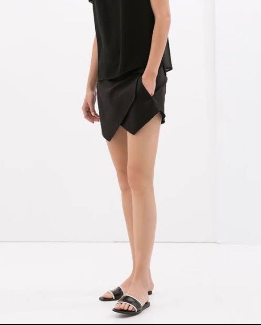 veste courte en suedine avec poches fermeture éclair femme