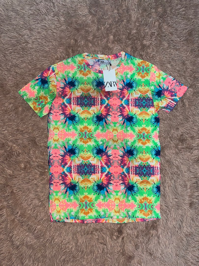 zara-tie-dye-shirt-women-s-fashion-tops-shirts-on-carousell