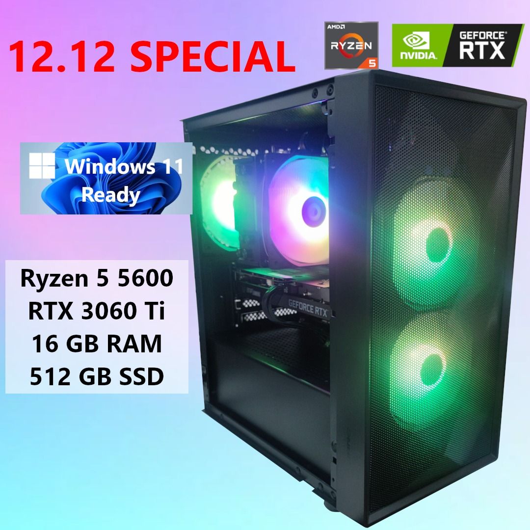 amd ryzen 7 5800x3d rtx 3060 ti