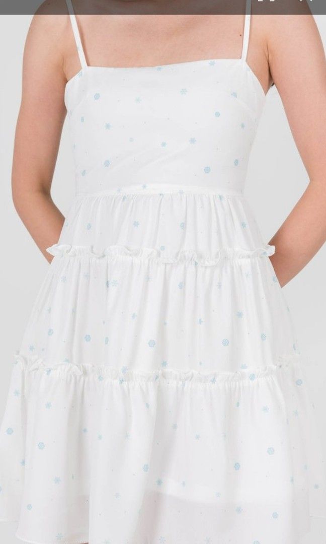 White clearance snowflake dress