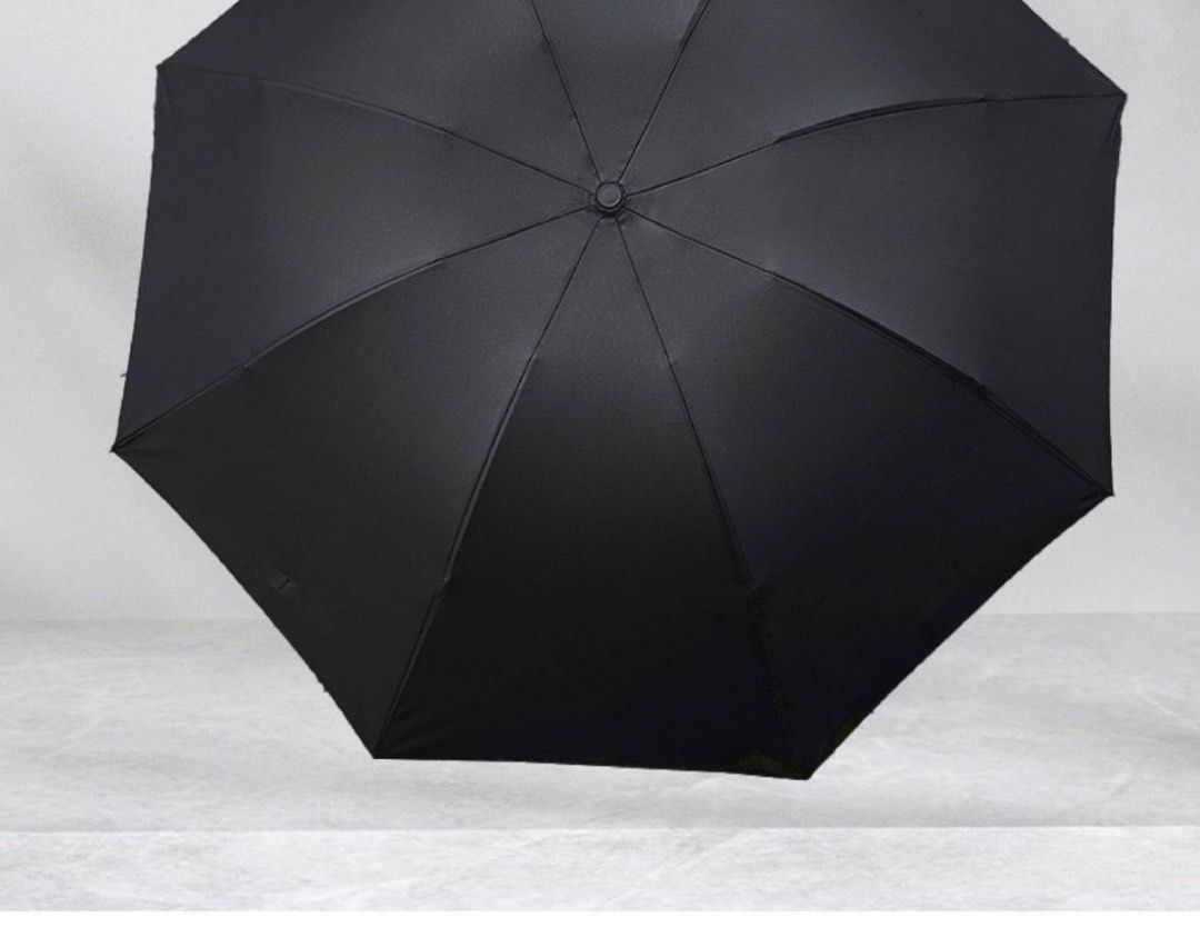 8 Ribs Black Umbrella (BRAND NEW), Hobbies & Toys, Travel, Umbrellas on