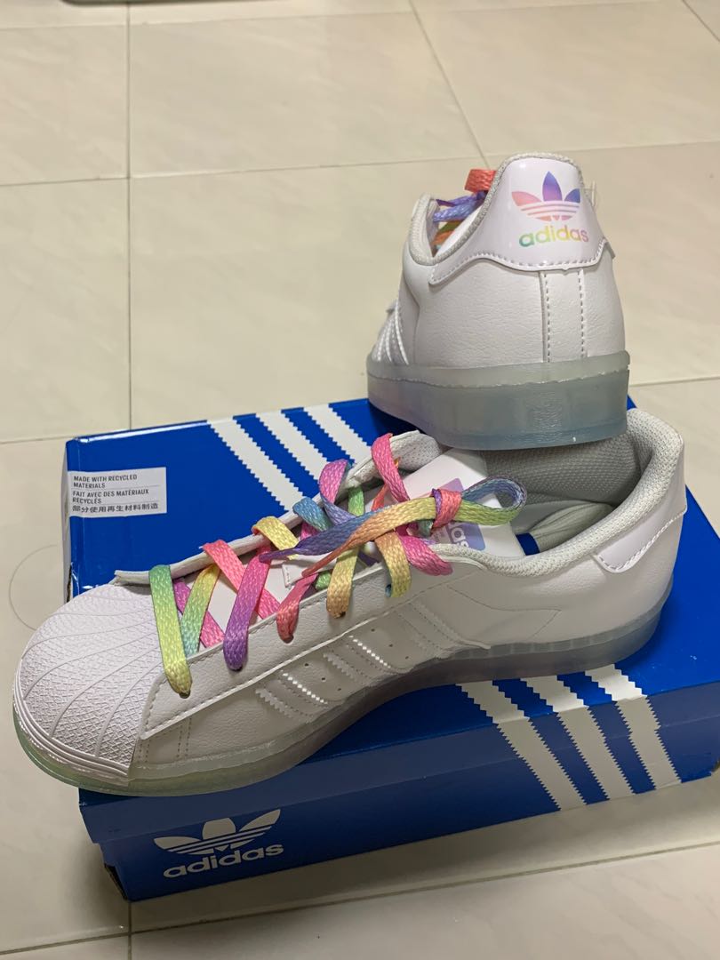 Adidas superstar holographic rainbow sales