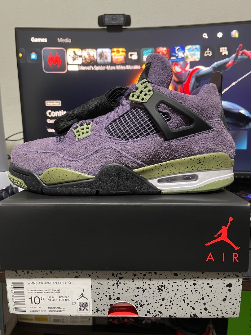 jordan 4 canyon purple man
