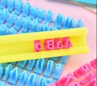 Alphabet Number Symbol Stamp for Leather/Cookie/cupboard
