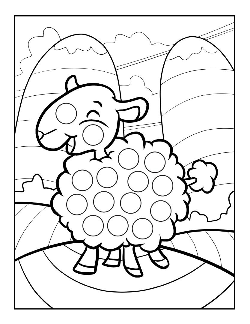 Animal dot coloring pages for kids, Hobbies & Toys, Stationary & Craft
