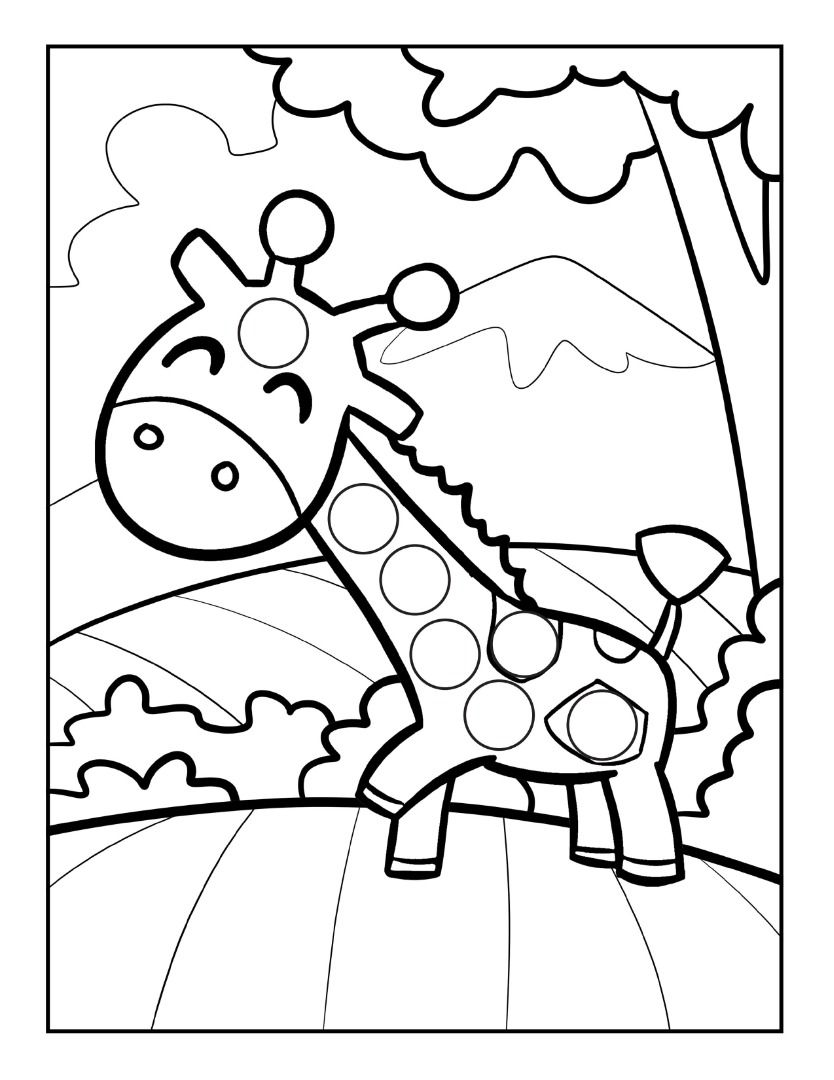 Animal dot coloring pages for kids, Hobbies & Toys, Stationary & Craft, Art  & Prints on Carousell