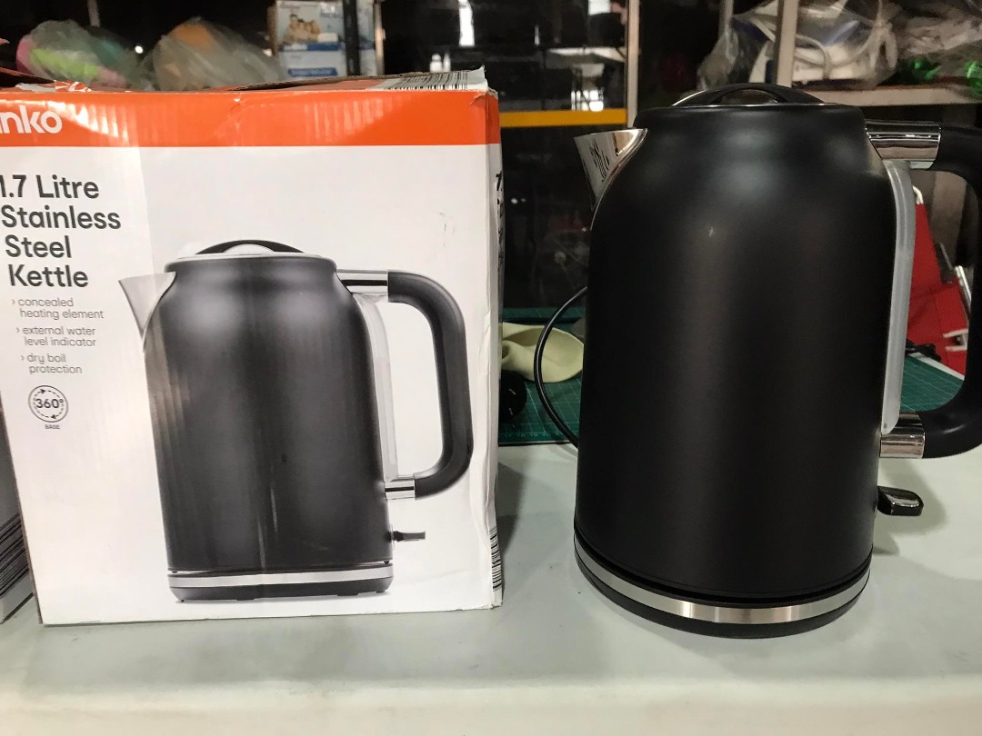 Anko Matte Black Cordless Kettle, TV & Home Appliances, Kitchen