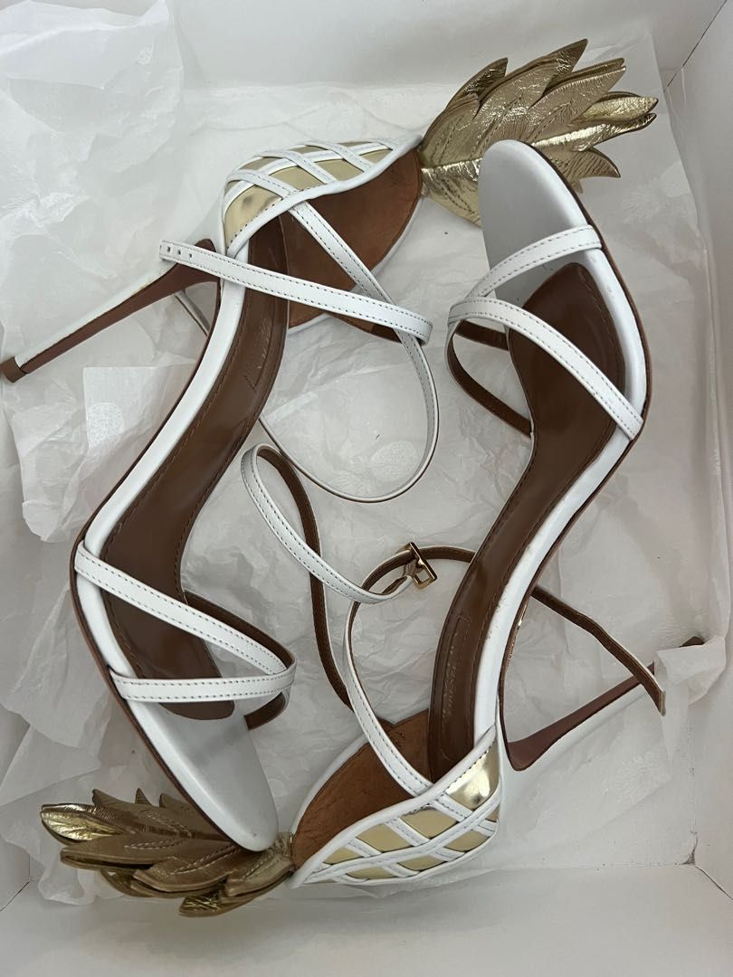 Aquazzura top pineapple heels