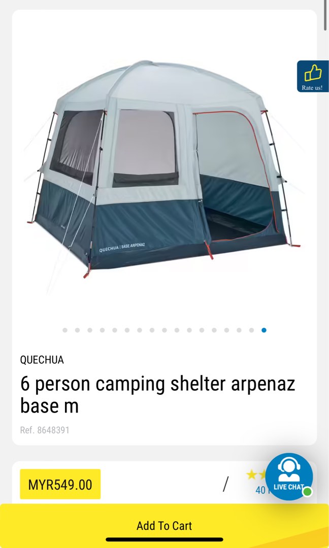 Arpenaz Base M Sports Equipment Hiking Camping on Carousell