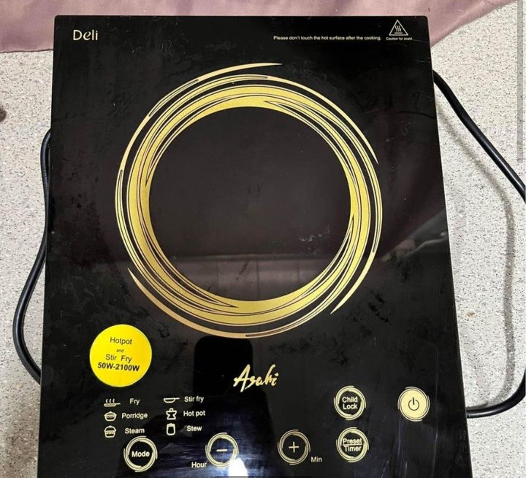 ASAHI INDUCTION COOKER, Furniture & Home Living, Kitchenware