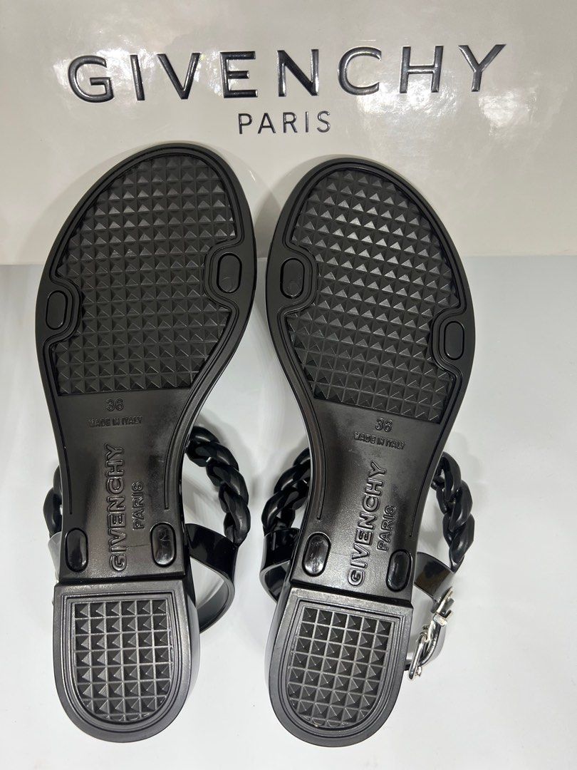 BN Authentic Givenchy Chain Link Jelly Sandals