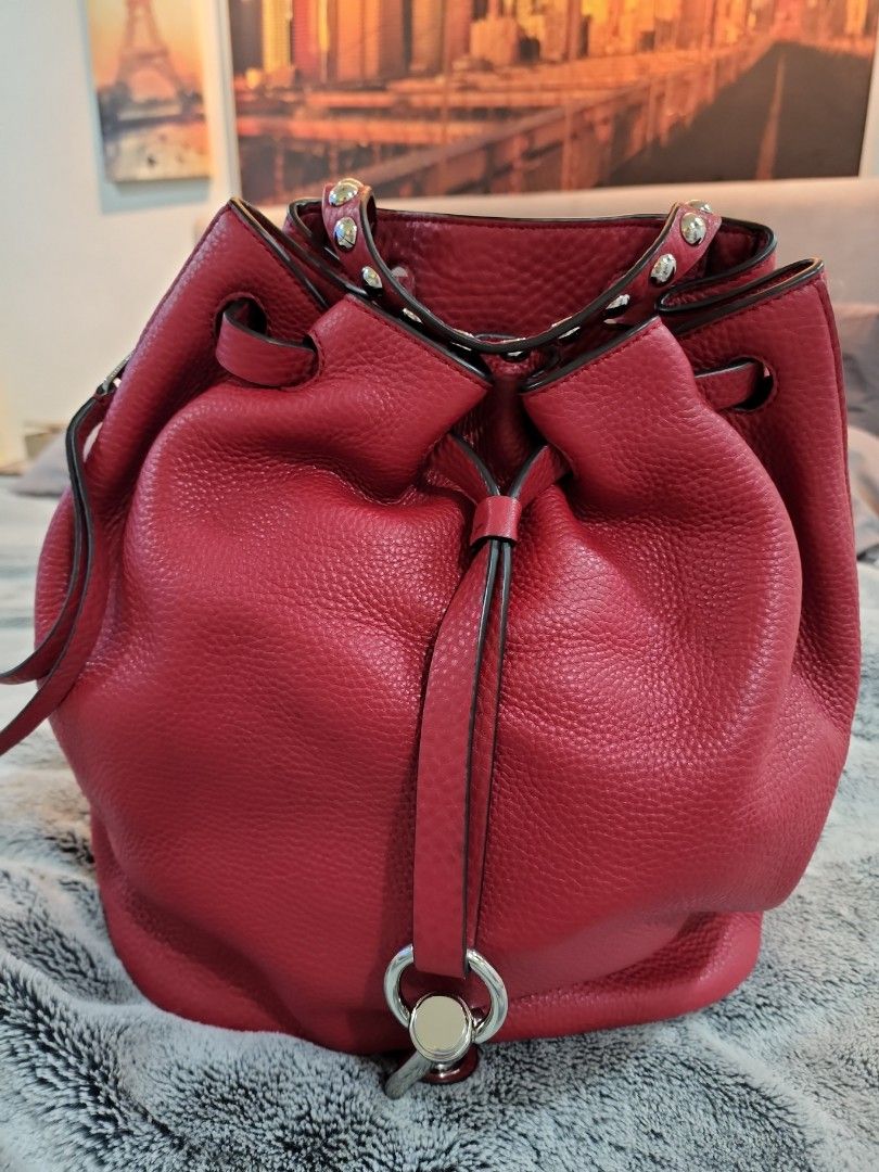 Authentic Rebecca Minkoff Red Leather Backpack Luxury Bags