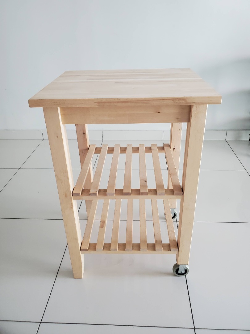 BEKVAM Ikea kitchen table trolley, Furniture & Home Living, Furniture