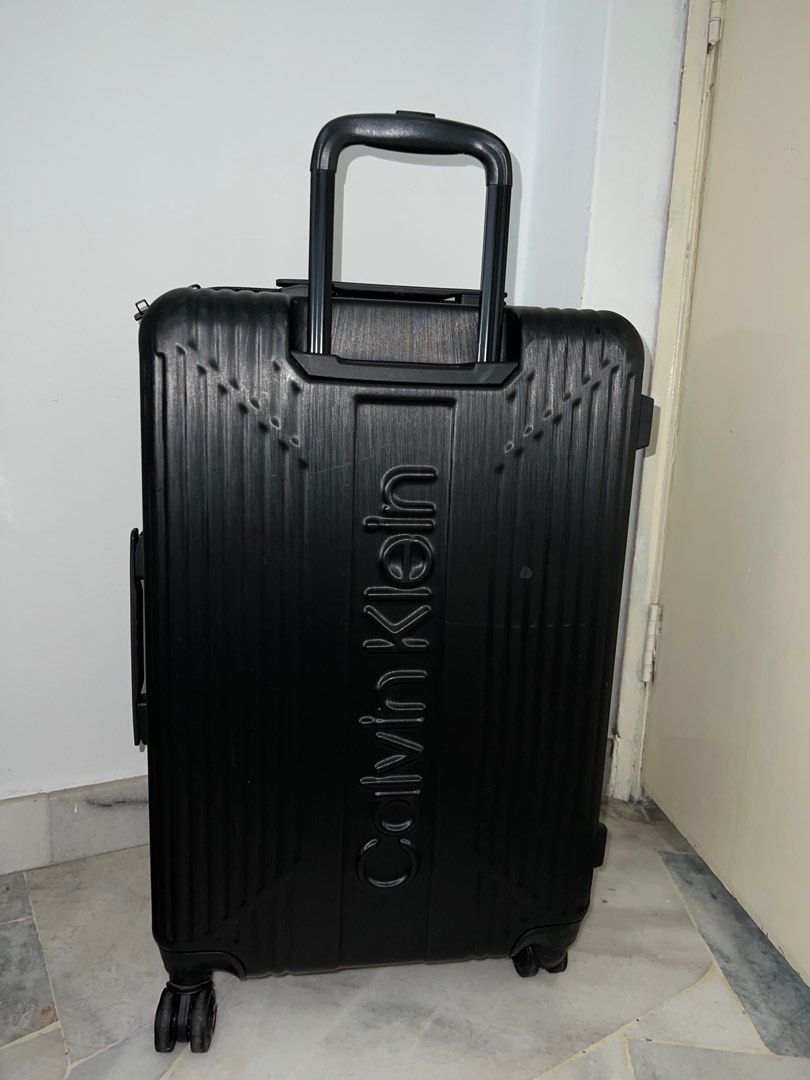 LAST PRICE Unisex Black Calvin Klein Luggage Suitcase