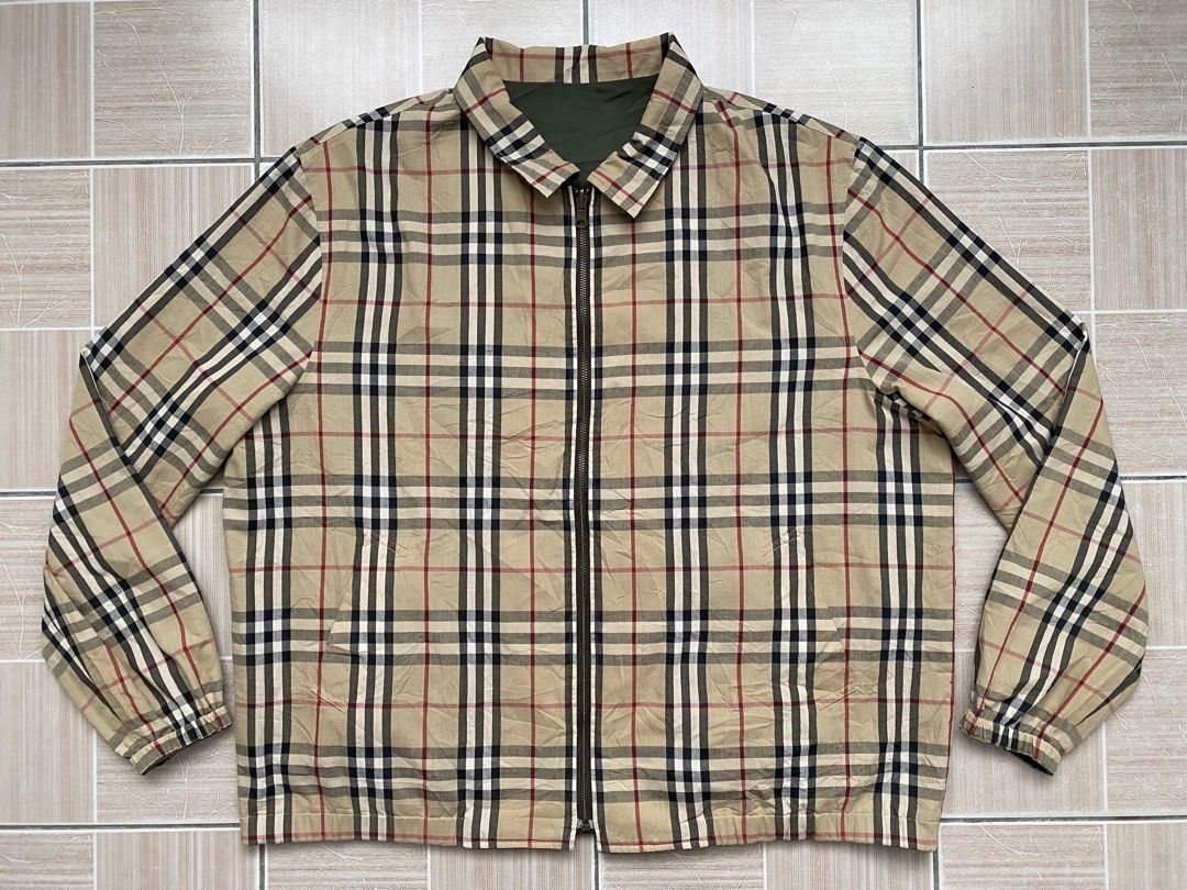 Burberry London Nova Check Reversible Jacket Men s Fashion Coats