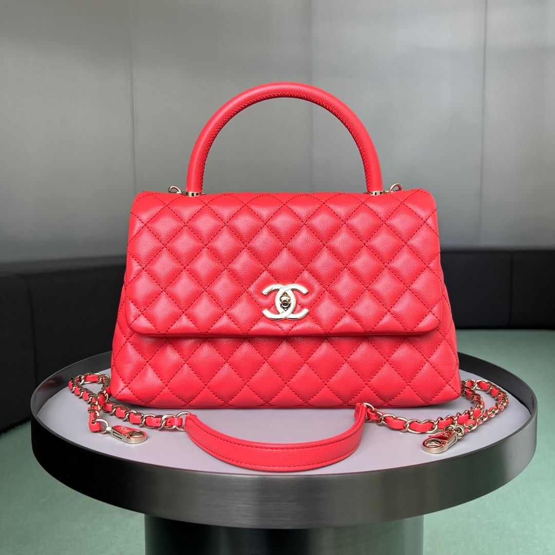 Chanel Coco Handle Medium, Luxury, Bags & Wallets on Carousell