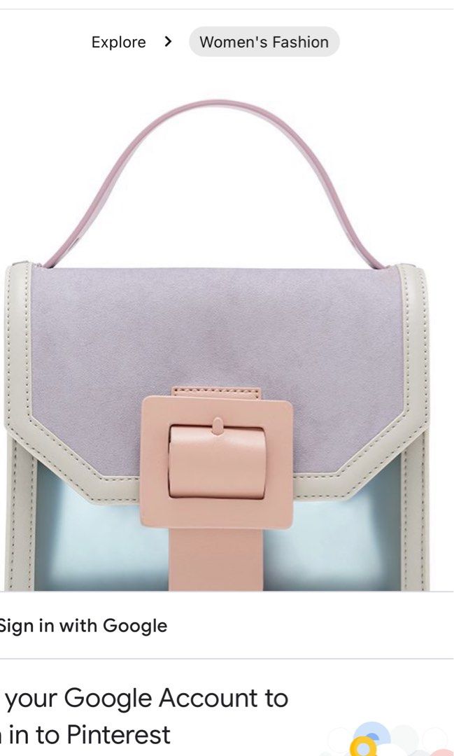 Charles and keith see through effect buckled discount bag